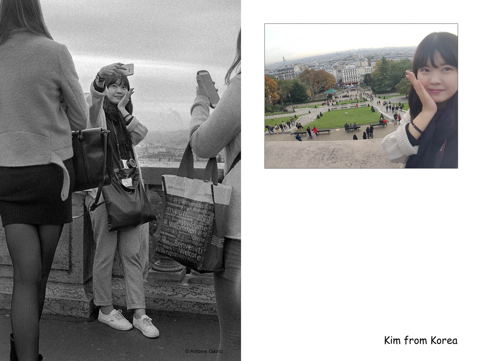 Selfie Montmartre - Kim from Korea