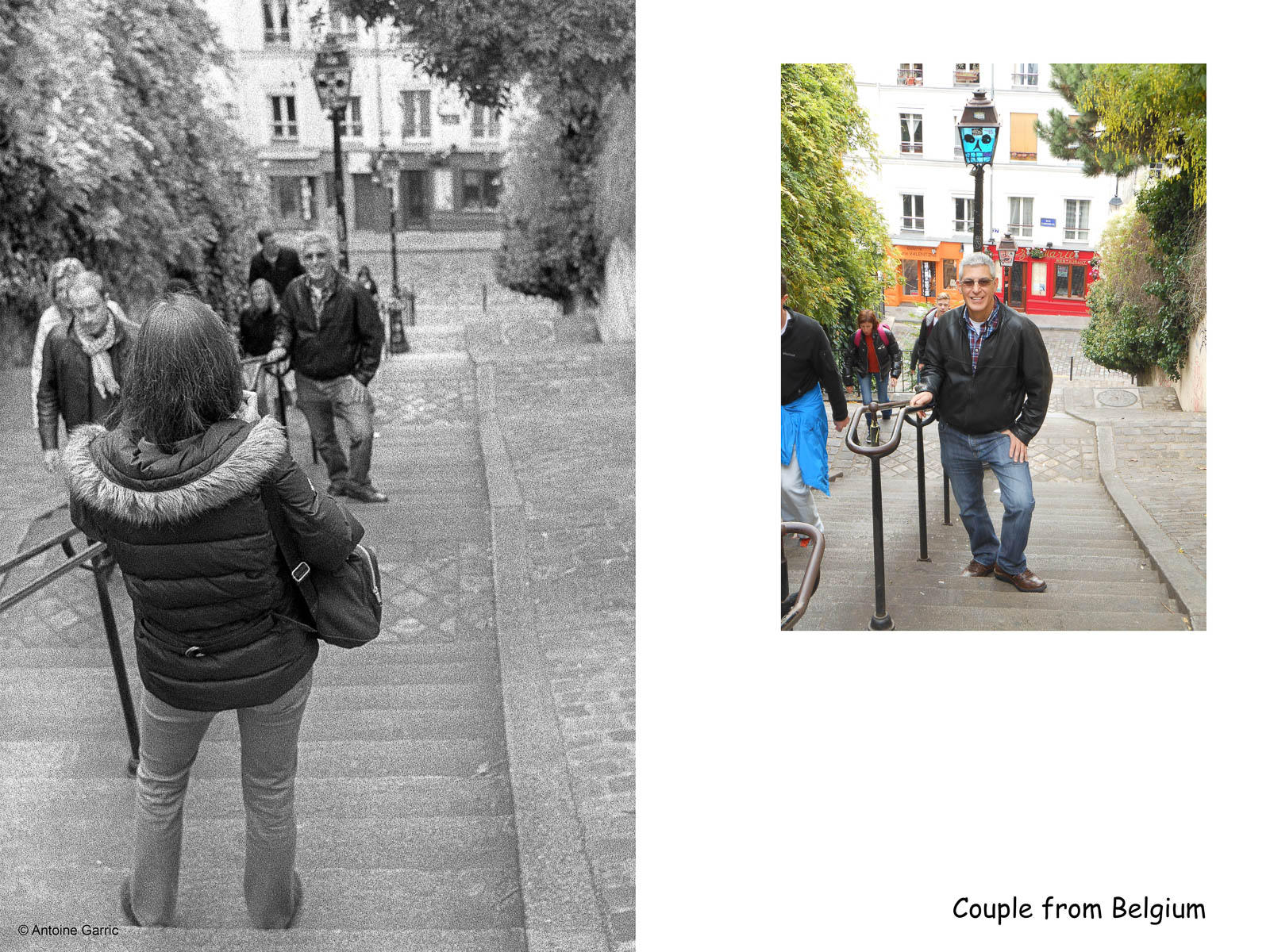Selfie Montmartre - Couple from Belgium