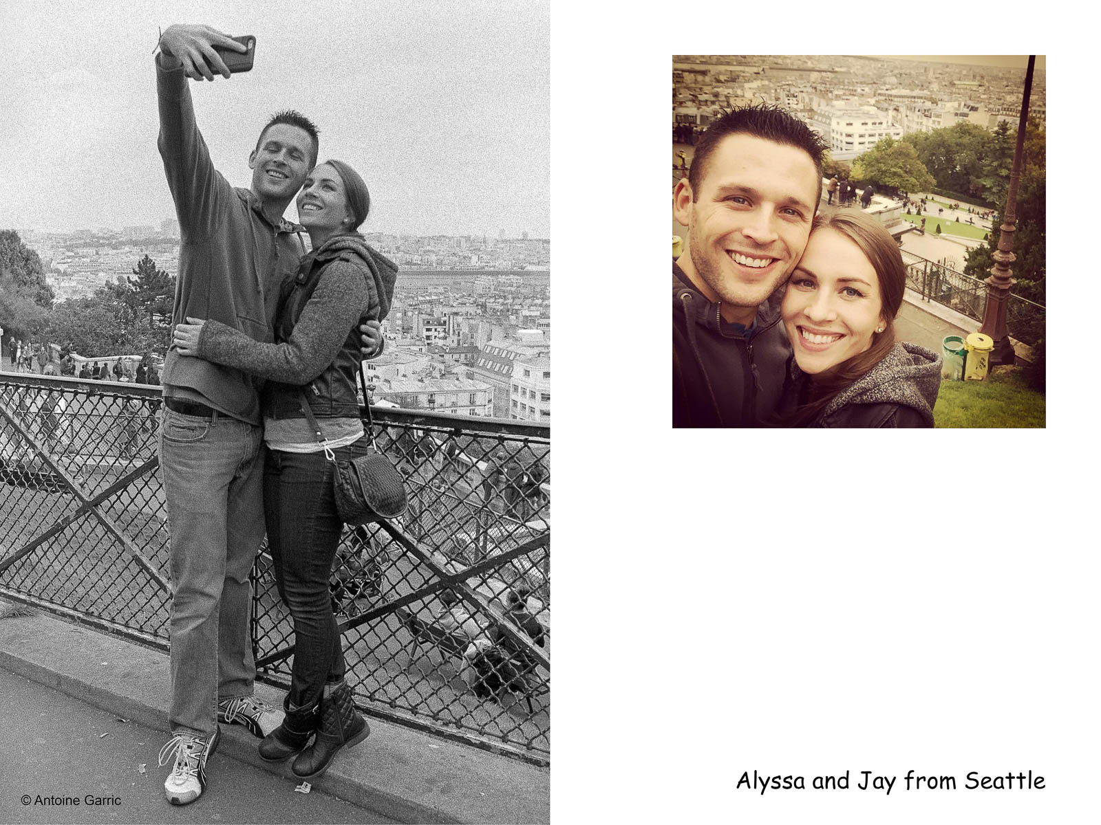 Selfie Montmartre - Alyssa and Jay from Seattle